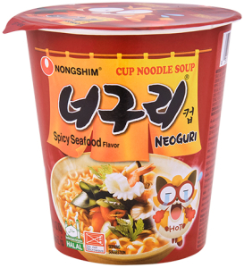 Nongshim~Пшеничная лапша быстрого приготовления с морепродуктами (Корея)~Neoguri