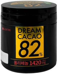 Lotte~Горький шоколад 82% в кубиках (Корея)~Dream Cacao 82%