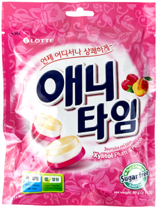 Lotte~Леденцы со вкусом сливы и персика (Корея)~Anytime Plum & Peach