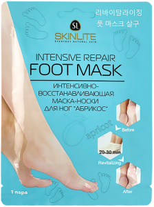 ElSkin~Интенсивно-восстанавливающая маска-носки для ног с абрикосом~Intensive Repair Foot Mask