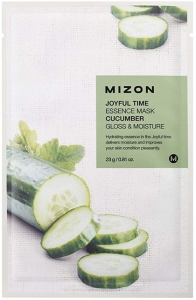 Mizon~Оздоравливающая тканевая маска с экстрактом огурца~Joyful Time Essence Mask Cucumber