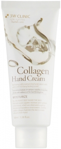 3W Clinic~Увлажняющий крем для рук c коллагеном~Collagen Hand Cream