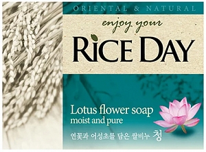 Lion~Мыло для лица и тела с экстрактом лотоса~Rice Day Oriental & Natural Lotus Soap