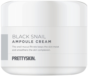Pretty Skin~Ампульный крем с муцином чёрной улитки для чувствительной кожи~Black Snail Ampoule Cream