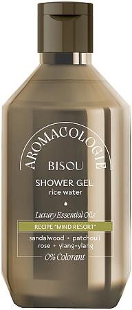Bisou~Расслабляющий гель для душа с рисовой водой~Aromacologie Shower Gel Rice Water