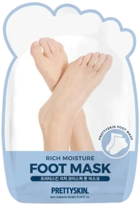 Pretty Skin~Увлажняющая маска-носочки для ног с маслом ши~Rich Moisture Foot Mask