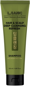 LSanic~Освежающий и глубокого очищающий шампунь для жирной кожи головы~Deep Cleansing fresh