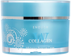 Enough~Гидроувлажняющий крем с коллагеном~W Collagen Whitening Premium Cream