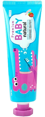 Dr.EL~Детская зубная паста без фтора 0+ с клубникой~Premium Natural Baby Doux Toothpaste
