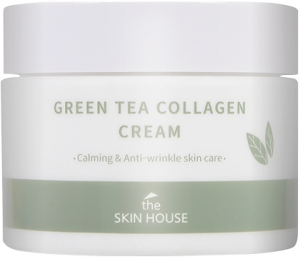 The Skin House~Успокаивающий крем с коллагеном и экстрактом зелёного чая~Green Tea Collagen Cream