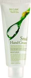 3W Clinic~Восстанавливающий крем для рук c муцином улитки~Snail Hand Cream