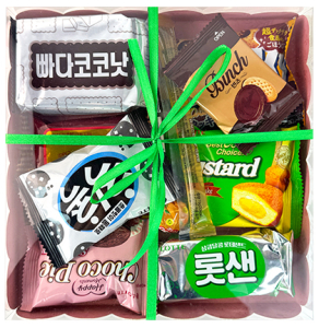 ALOEsmart~Подарочный набор корейских и японских сладостей 