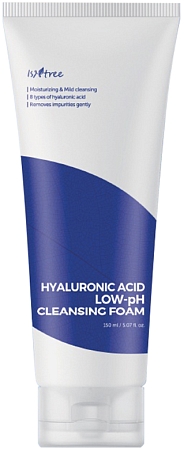 Isntree~Увлажняющая пенка для умывания с кислотами~Hyaluronic Acid Low-pH Cleansing Foam