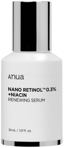 Anua~Обновляющая сыворотка с ретинолом и ниацинамидом~Nano Retinol 0,3%+Niacin Renewing Serum