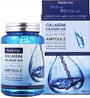 FarmStay~Ампульная сыворотка с коллагеном~Collagen & Hyaluronic Acid All-In-One Ampoule