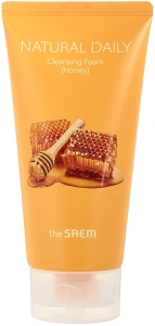 The Saem~Успокаивающая пенка для раздраженной кожи~Natural Daily Cleansing Foam Honey