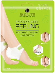 Skinlite~Экспресс маска-пилинг для ног с салициловой кислотой~Express Heel Peeling