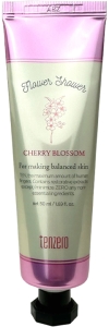 Tenzero~Ухаживающий крем для рук с ароматом вишни~Flower Shower Hand & Nail Cream Cherry Blossom