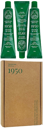 1950~Освежающая зубная паста с растительными экстрактами~Leaf Green Toothpaste Pack, 3шт