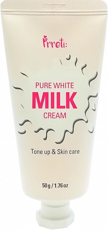 Prreti~Увлажняющий крем для выравнивания тона на основе молочных протеинов~Pure White Milk Cream
