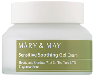 Mary&May~Успокаивающий крем-гель c экстрактом чайного дерева~Sensitive Soothing Gel Blemish Cream