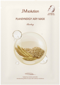 JMSolution~Очищающая тканевая маска с ячменём~Plansynergy Airy Mask Barley