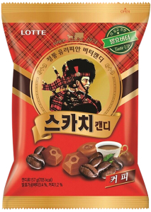 Lotte~Леденцовая карамель с кофейным вкусом (Корея)~Lotte Scotch Coffee