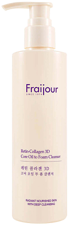 Fraijour~Гидрофильное очищающее масло-пенка с коллагеном~Retin-Collagen 3D Core Oil to Foam Cleanser