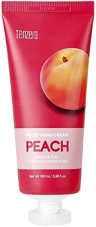 Tenzero~Восстанавливающий крем для рук с экстрактом персика~Relief Hand Cream Peach
