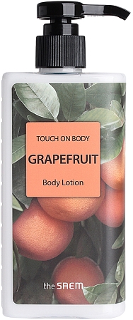 The Saem~Освежающий тонизирующий лосьон для тела с грейпфрутом~Touch On Body Grapefruit Body Lotion