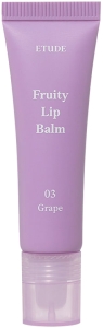 Etude House~Фруктовый бальзам для губ с виноградом~Fruity Lip Balm #03 Grape