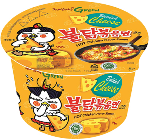 Samyang~Острая лапша-рамен с курицей и сыром (Корея)~Buldak Hot Chicken Ramen-Cheese