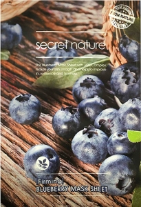 Secret Nature~Укрепляющая антивозрастная тканевая маска с экстрактом черники~Blueberry sheet mask