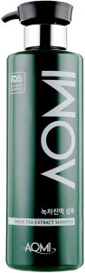 Aomi~Восстанавливающий шампунь против выпадения волос~Green Tea Leaf Extract Shampoo