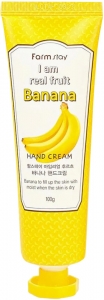 FarmStay~Увлажняющий крем для упругости кожи рук~I am Real Fruit Banana Hand Cream