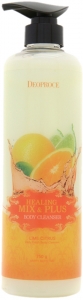 Deoproce~Увлажняющий гель для душа с ароматом цитрусов~Healing Mix & Plus Body Cleanser Lime Citrus