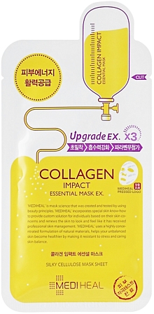 Mediheal~Антивозрастная увлажняющая тканевая маска с коллагеном~Collagen Impact Essential Mask EX