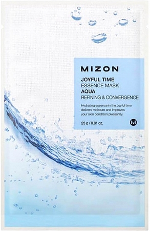 Mizon~Оздоравливающая тканевая маска для молодости кожи~Joyful Time Essence Mask Aqua