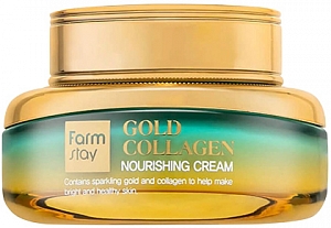 FarmStay~Питательный крем с золотом и коллагеном~Gold Collagen Nourishing Cream