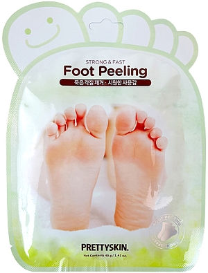 Pretty Skin~Отшелушивающие пилинг-носочки с комплексом кислот~Strong & Fast Foot Peeling 