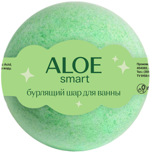 ALOEsmart~Бурлящий шар для ванны зеленый 