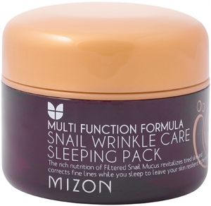 Mizon~Ночная регенерирующая маска c экстрактом муцина улитки~Snail Wrinkle Care Sleeping Pack