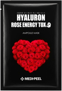 MediPeel~Ампульная тканевая маска с розой~Hyaluron 100 Rose Energy Tox