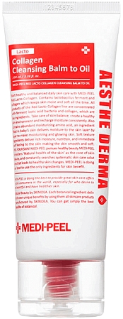MediPeel~Мягкий очищающий бальзам с пробиотиками~Red Lacto Collagen Cleansing Balm To Oil