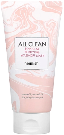 Heimish~Очищающая глиняная маска с цинком~All Clean Pink Clay Purifying Wash Off Mask