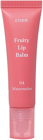 Etude House~Фруктовый бальзам для губ с арбузом~Fruity Lip Balm #04 Watermelon