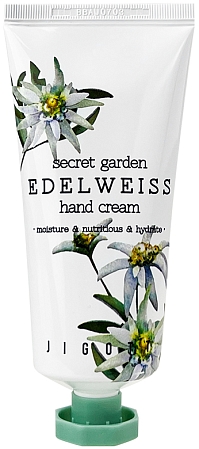 Jigott~Увлажняющий крем для рук с экстрактом эдельвейса~Secret Garden Edelweiss Hand Cream