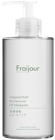 Fraijour~Очищающая пузырьковая маска с полынью~Original Herb Wormwood O2 Maskpack