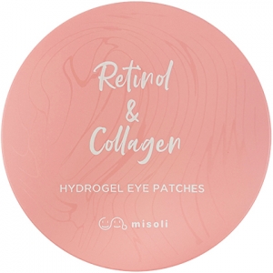 Misoli~Гидрогелевые патчи против отеков с ретинолом~Retinol & Collagen Hydrogel Eye Patch