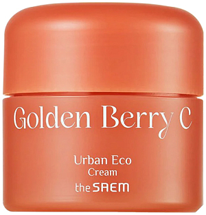 The Saem~Осветляющей крем для лица с экстрактом физалиса~Urban Eco Golden Berry C Cream
